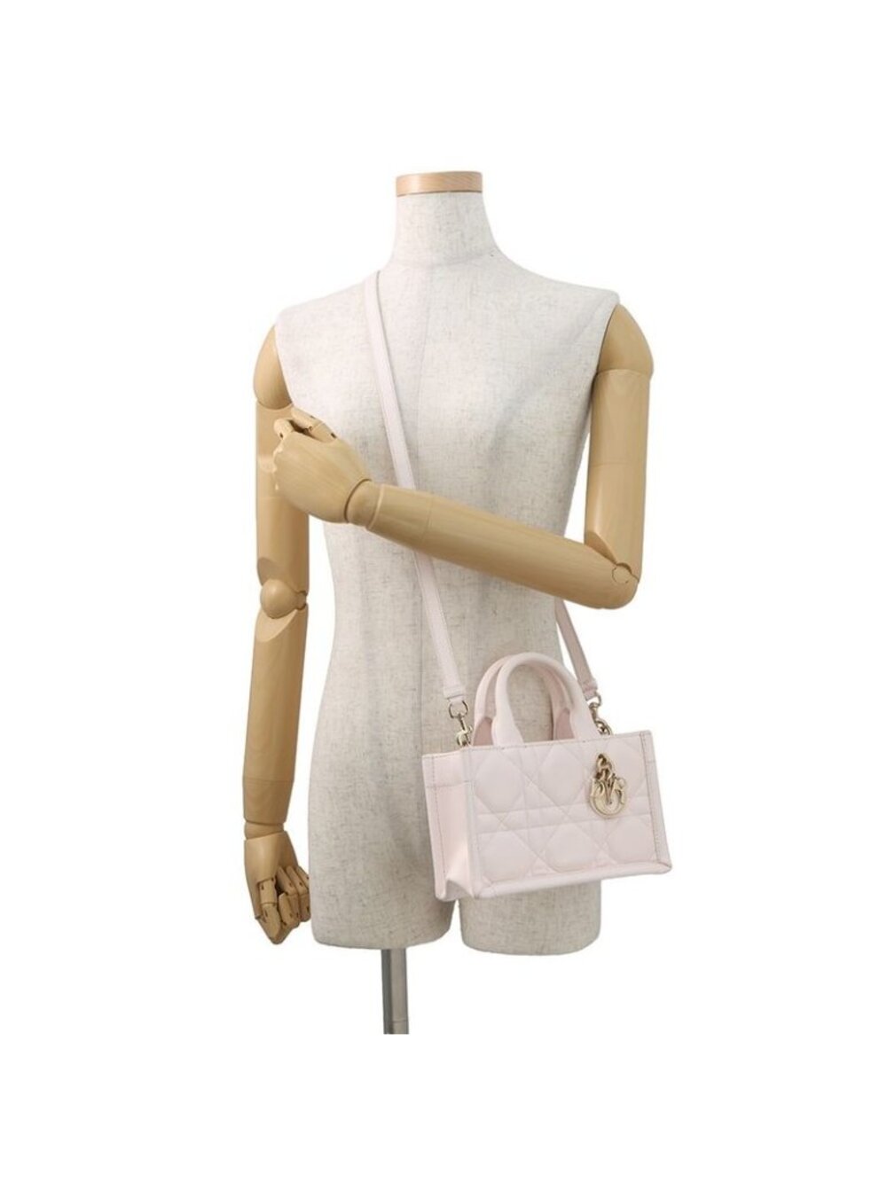 Dior Handbag Macro Cannage Book Tote Mini Calf Leather - Picture 5 of 10